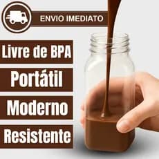Garrafas 300ml Premium | Chocolate, Açai, Molhos e Bebidas Artesanais | Envio Imediato