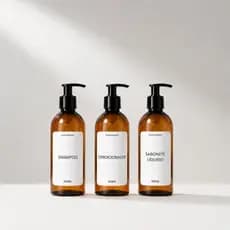 Kit Frascos 500ml Âmbar Para Shampoo/Condicionador/Sabonete Líquido + Envio Imediato