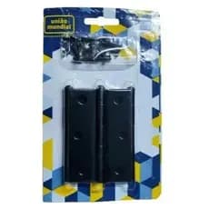 Dobradiça Para Porta 3.1/2 X 2.5/16 Preta Cartela C/03 Pçs