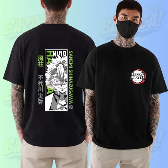 Camiseta DEMON SLAYER - Kimetsu NoYaiba - SANEMI hashira - anime