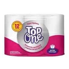 Papel Higiênico Folha Dupla Top One 12 Rolos 20 Metros