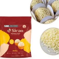 CHOCOLATE GRANULADO NOBRE BRANCO - 300G (100% MANTEIGA DE CACAU) Importado Sicao