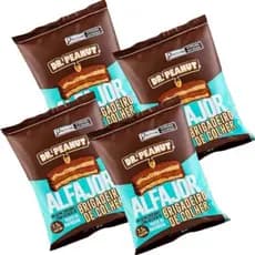 Kit 4 Unidades Alfajor Dr Peanut 55g com Whey Sabor Brigadeiro Colher