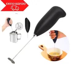 Mini Mixer Misturador Batedor Elétrico Para Bebidas Chá Café Leite Whey Ovos A Pilha