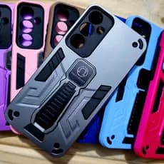 Capa Capinha Para Samsung A16 /A17/A26 /A56 /A36 /A06 /A07/A32 4G /A24  Anti impacto com suporte magnético e mesa