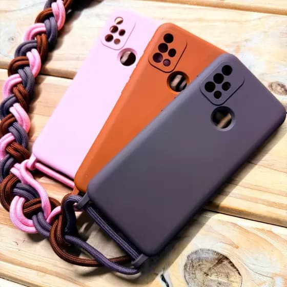 Capa Capinha Feminina Motorola Moto G10 | Moto G20 | Moto G30 com Cordão Ajustável Silicone Premium Antichoque | Luxo