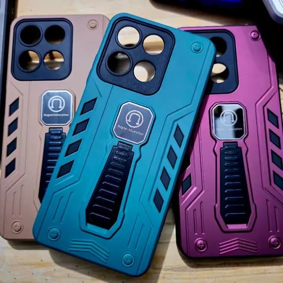 Capa Capinha Para Motorola Moto G56 / Moto G86 Anti impacto com suporte magnético e mesa