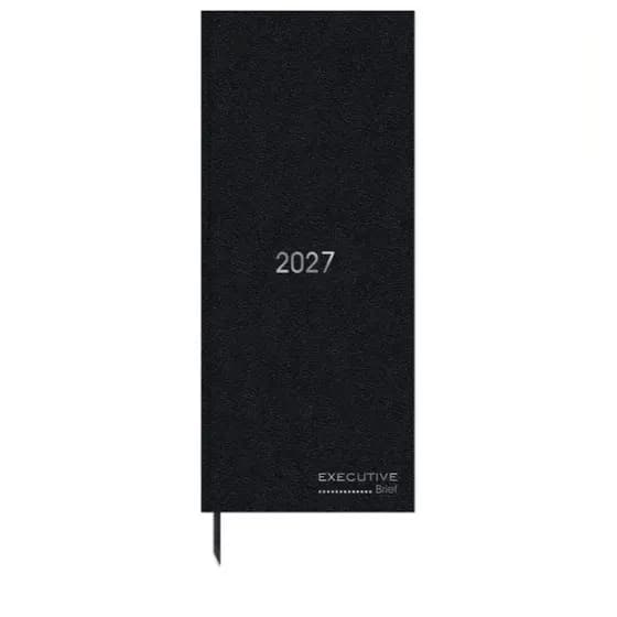 Agenda Comercial 2027 Costurada Preta Executive 110x250mm