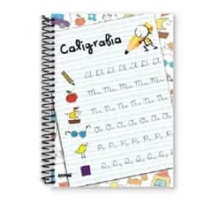 Caderno De Caligrafia Universitário Capa Dura 96 Folhas