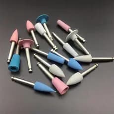 10pçs Pontas De Silicone Polidor De Para Máquina De Polimento De Baixa Velocidade 15 Tipos