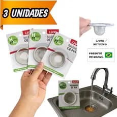 Ralo de pia  inoxidável  5,2 cm para banheiro, cozinha ralinho borda reforçada