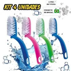 kit escovas multiuso de limpeza em geral casa e automotiva