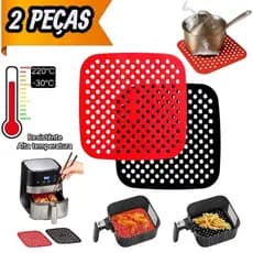 Tapetes de Silicone para Air fryer , panelas quentes resistentes Alta temperatura reutilizável