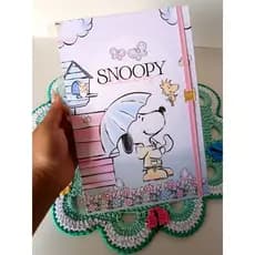 Capa para caderno de disco/universitário/10 discos/ Snoopy/Hello Kitty/capivara/meninas super poderosas