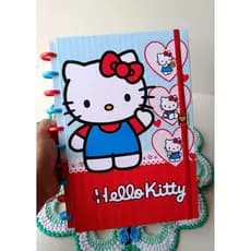 Caderno de disco universitário/Hello Kitty/10 discos