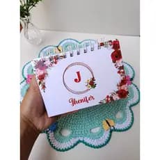 Mini caderno agendamento cliente/manicure/procedimentos/tamanho A6