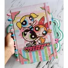 Caderno de disco/inteligente/meninas super poderosas/universitário/10 discos