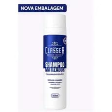 Shampoo Matizador Platinum Classe A 300ml Para Grisalhos E Loiros Desamarelador