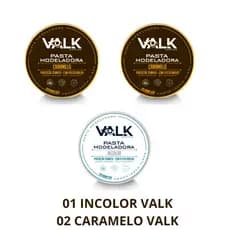 03x Pomada Modeladora Valk Varios Modelos 150g Revenda Barbearia Atacado