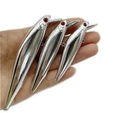 1PCS Afundando Iscas De Pesca De Minhoca 7g/10g/15g Olhos 3D Nadar Wobblers Isca Dura Artificial Para Carpa De Lúcio Tackle