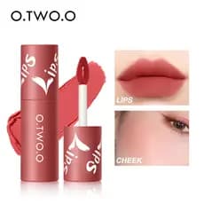 O.TWO.O Lip Mud Matte Lip Cheek Dual-use Blush Batom Air Lip Glaze Antiaderente Copo Lip Gloss 9144