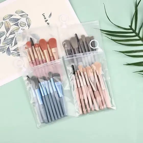 Pincel de maquiagem portátil Mini pequeno 8 conjunto de pincéis de maquiagem portátil corretivo escova sombra Blush ferr