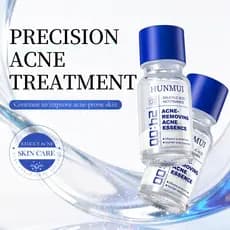 HUNMUI acne limpeza acne remoção essência pequena garrafa de pó controle de óleo calmante ácido salicílico essência Faci