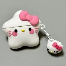 Bonito Estrela Kitty Caso De Fone De Ouvido Compatível Para AirPods 4 (2024) Airpod Pro 1 2 3 Fones Bluetooth Caixa De C