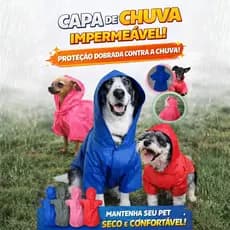 Capa de Chuva para Cachorro Gaby Pet
