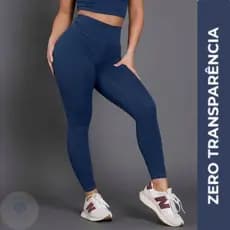 Calça Legging Feminina Cintura Alta Modeladora Academia Não Fica Transparente