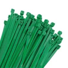 Abraçadeira de Nylon 3,5 x 200mm Verde 100 Peças Ajax A11083