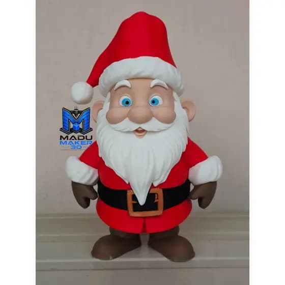 Papai Noel Decorativo em Impressão 3D | Enfeite de Natal | Decoração Natalina para Mesa e Sala