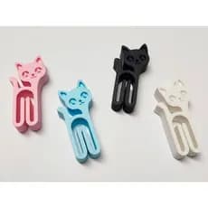 KIT 6 Prendedores de Embalagem Gatinho – Impressão 3D