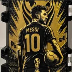 Porta Figurinhas Messi