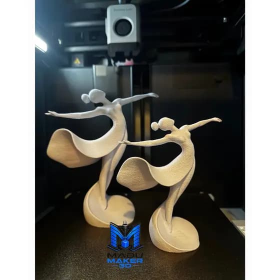 Bailarina Decorativa em Impressão 3D | Escultura Moderna | Decoração para Sala, Quarto e Escritório