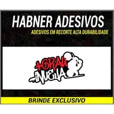 Adesivo +Grau -Inveja (15x8cm) Carro Moto Caminhão Bike Cross