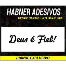 Adesivo Deus é Fiel (15x3cm)