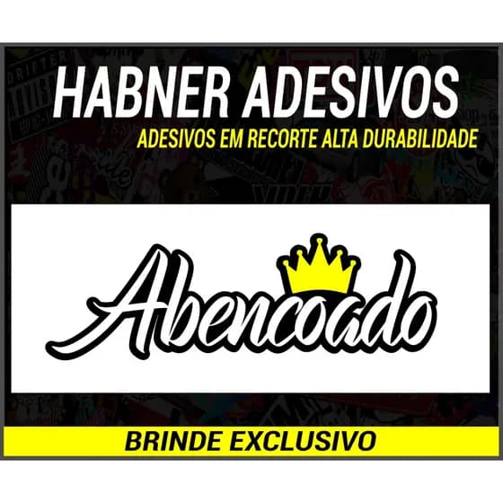 Adesivo Abençoado (15x5cm)