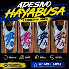 Adesivo Paralama Hayabusa japonês  CG Titan Start Fan 160 Várias Cores
