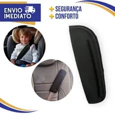 Capas Almofada Proteção Cinto De Segurança Carro e Assento Elevado Booster Universal Infantil e Adulto