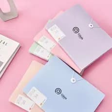 Pasta Plástico Divisórias para Organização de Papéis e Documentos com 3 Cores disponivel