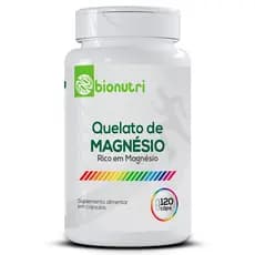 Magnésio Quelato - 120 cápsulas Bionutri