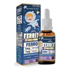 FERRIX Suplemento Infantil de Ferro (Ferro 5mg/porção) 30ml Sabor Uva - Flora Nativa
