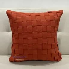 Capa Almofada Fita Trançada Decorativa Trancê Estilo Rustico Artesanal Algodao Macrame Moderno