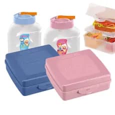 Kit Lanche Sanduicheira e Garrafinha Sanremo Infantil Lancheira Porta Sanduiche