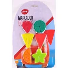 Marcador De Copos E Taças De Silicone Modelo Frutas C/ 6 Pçs