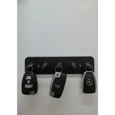 Suporte Decoração com Ganchos de Metal - Modelo Home - 5 posições para chaves
