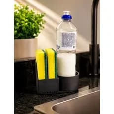 Organizador de Pia Premium Slim – Suporte para Detergente e Esponjas