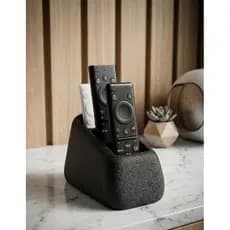 Suporte Porta Controle Remoto Organizador De Mesa Sala TV 3 Lugares