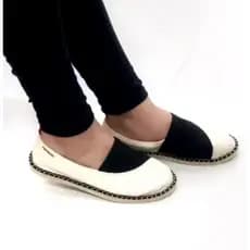 Sapatilha alpargata feminina e masculina com elástico ajustável no pé - Oferta